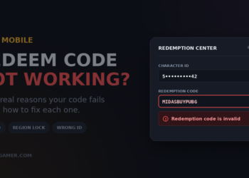 PUBG Mobile redeem code not working error on the redemption center