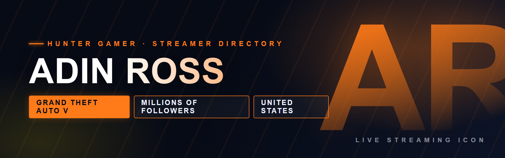 Adin Ross - Grand Theft Auto V creator from United States