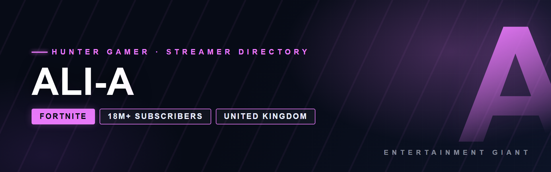 Ali-A - Fortnite creator from United Kingdom