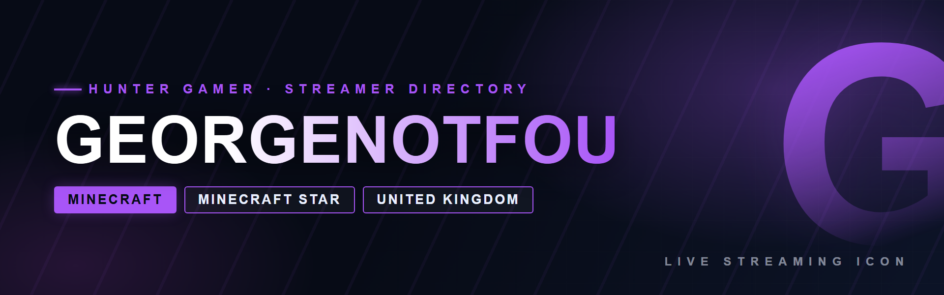 GeorgeNotFound - Minecraft creator from United Kingdom