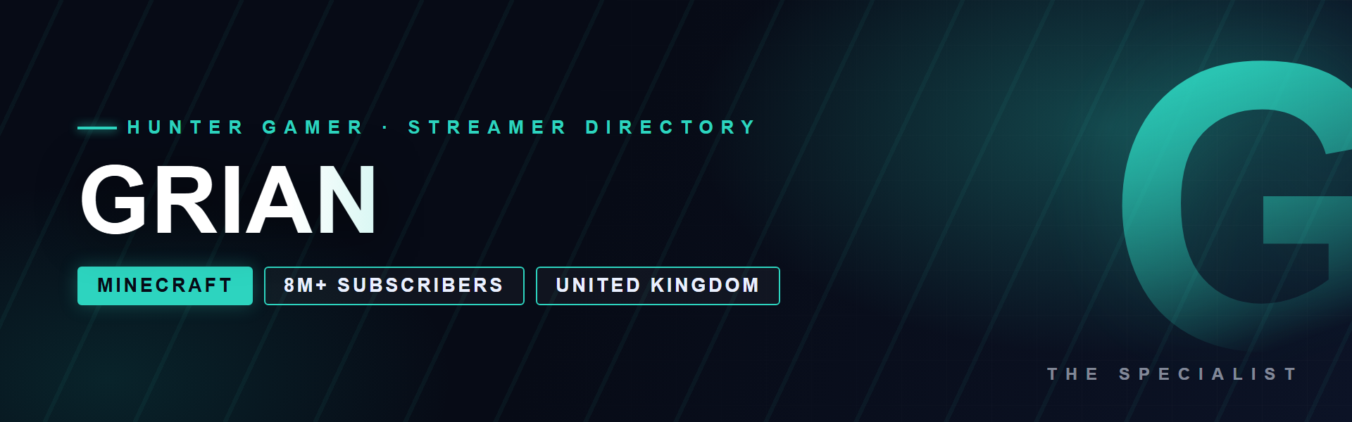 Grian - Minecraft creator from United Kingdom