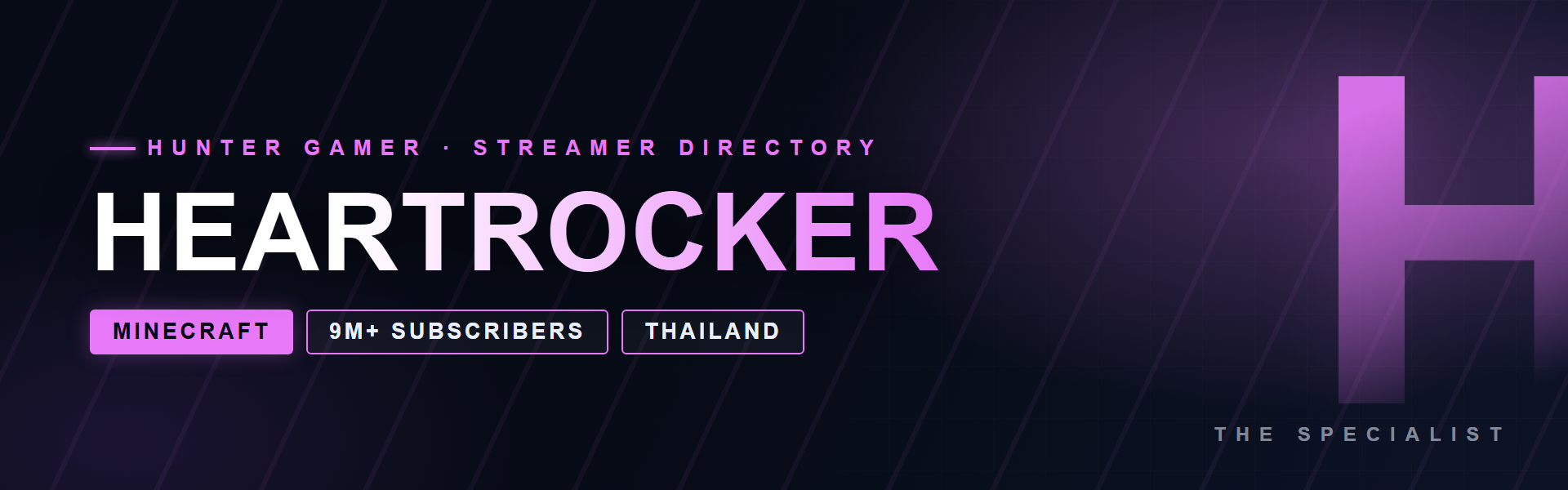 HEARTROCKER - Minecraft creator from Thailand