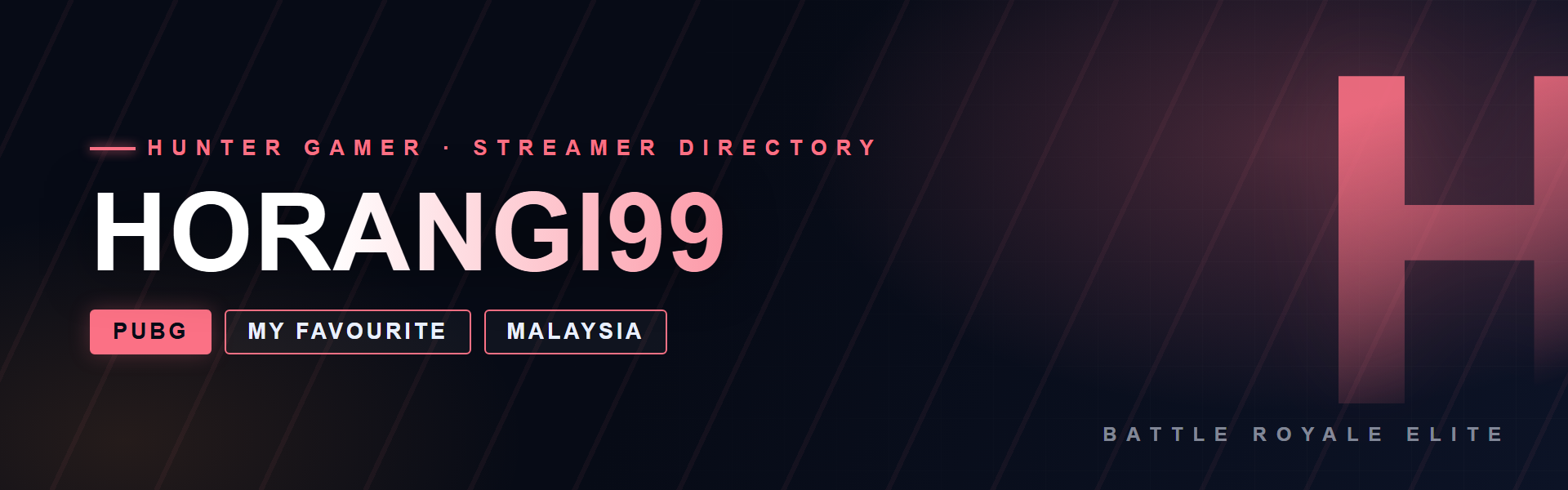 Horangi99 - PUBG creator from Malaysia