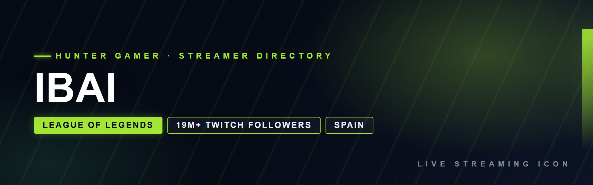 Ibai - League of Legends creator from Spain