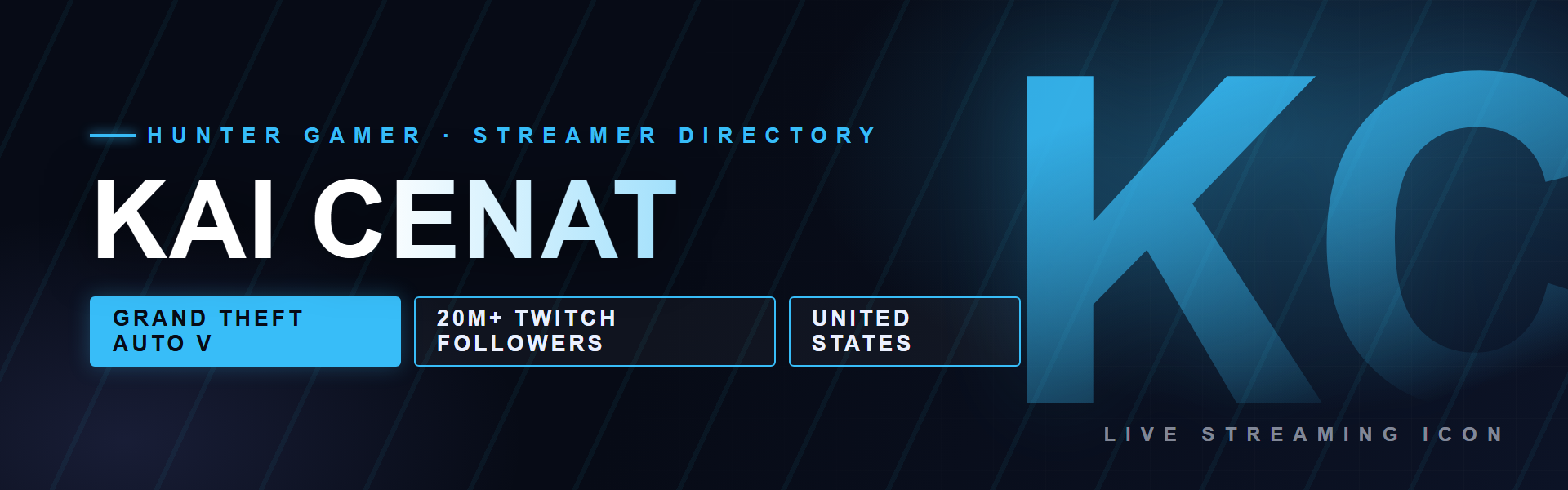 Kai Cenat - Grand Theft Auto V creator from United States