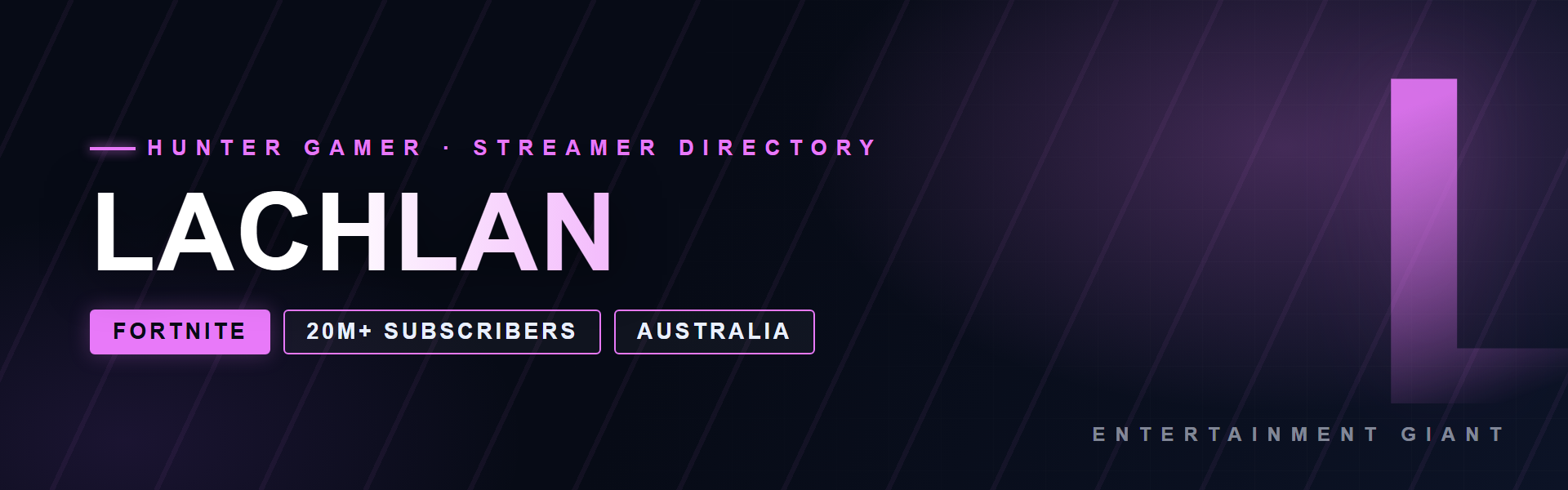 Lachlan - Fortnite creator from Australia