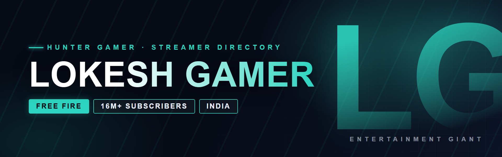Lokesh Gamer - Free Fire creator from India