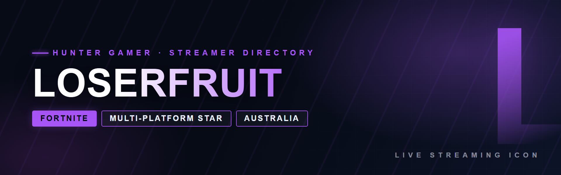 Loserfruit 14 Loserfruit - Fortnite creator from Australia