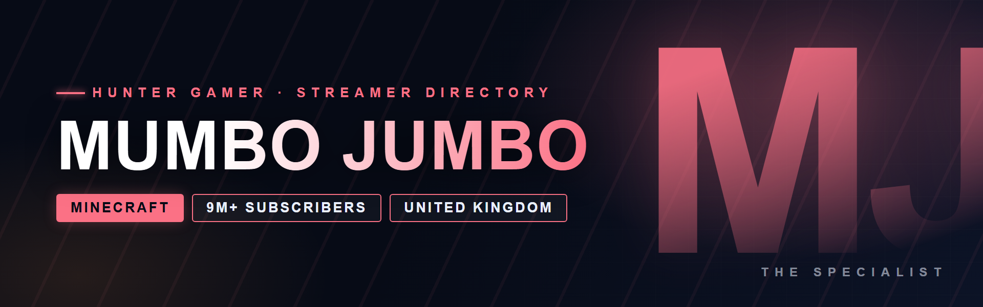 Mumbo Jumbo - Minecraft creator from United Kingdom