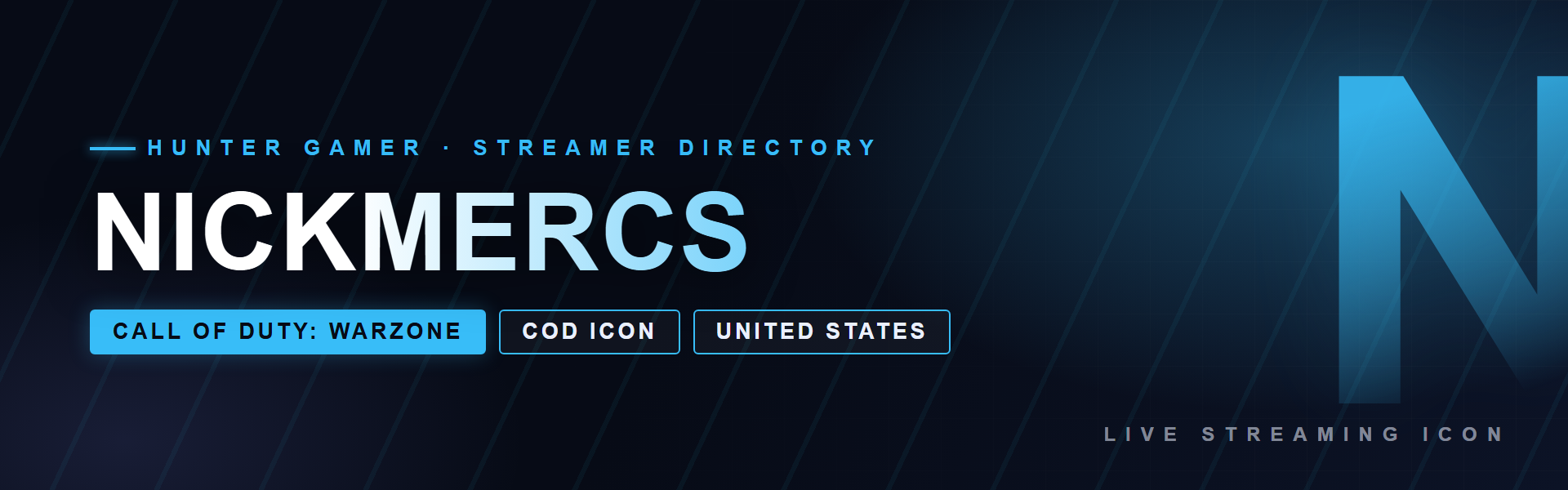 Nickmercs - Call of Duty: Warzone creator from United States