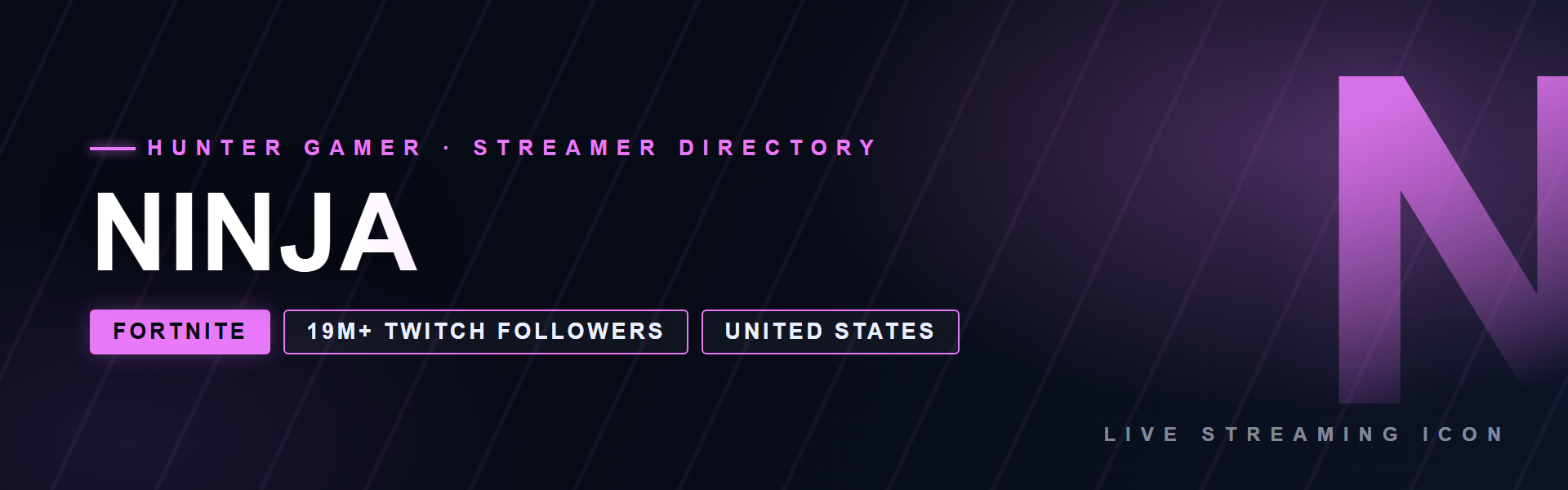 Ninja 14 Ninja - Fortnite creator from United States