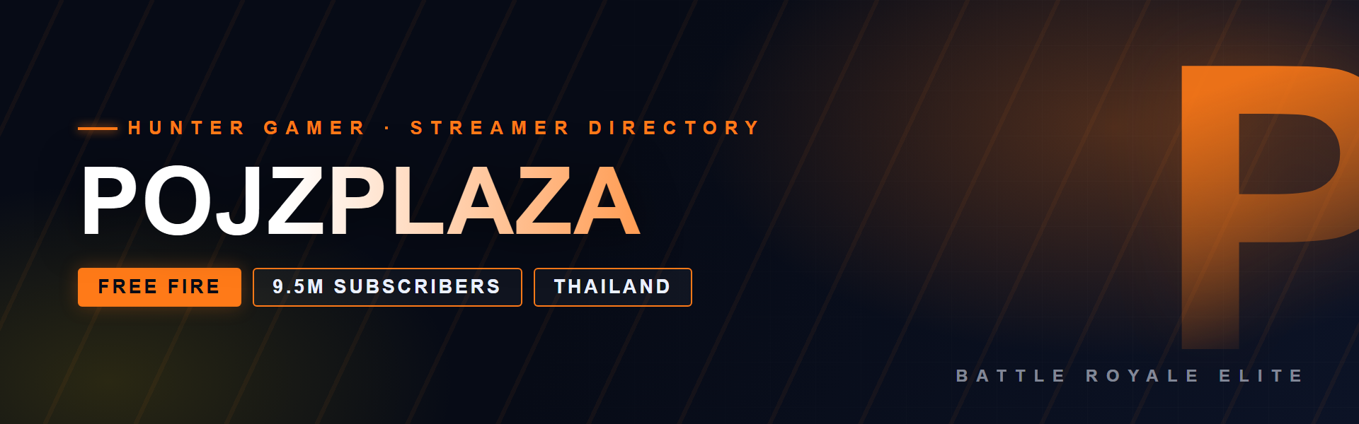 PojzPlaza - Free Fire creator from Thailand