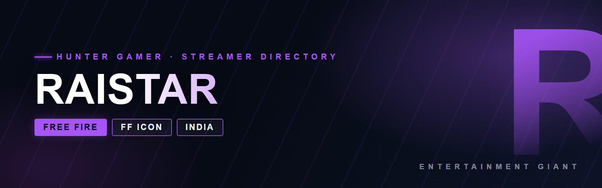 Raistar 14 Raistar - Free Fire creator from India