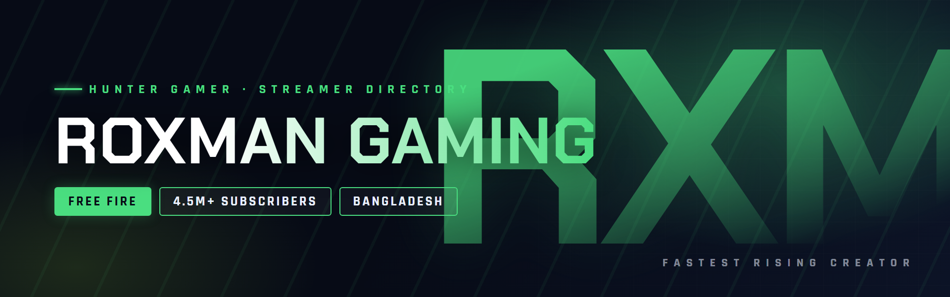 ROXMAN GAMING 14 Roxman Gaming - fast-rising Free Fire creator from Bangladesh