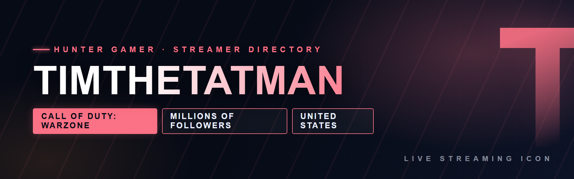 TimTheTatman - Call of Duty: Warzone creator from United States