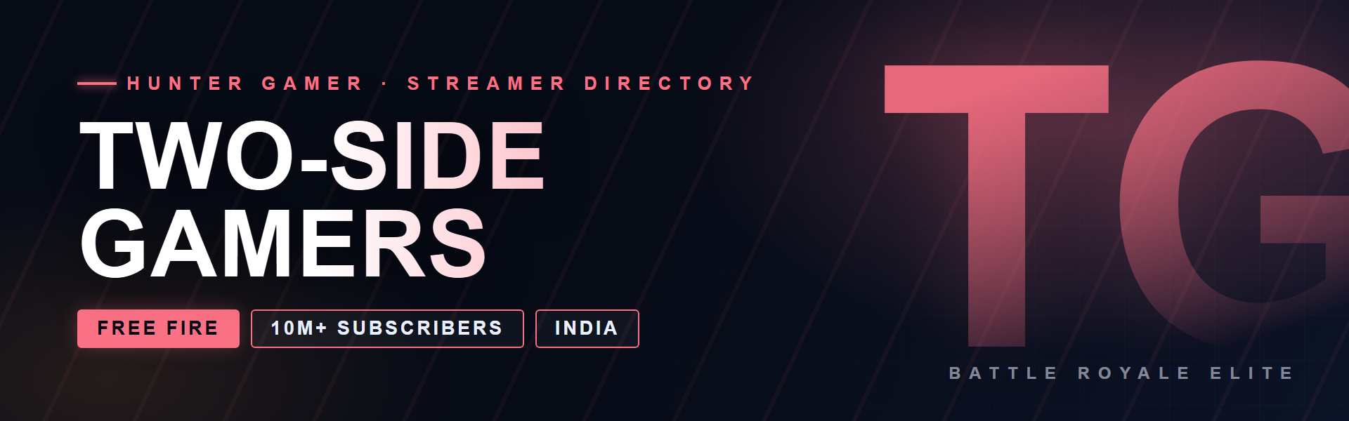 Two-Side Gamers 14 Two-Side Gamers - Free Fire creator from India