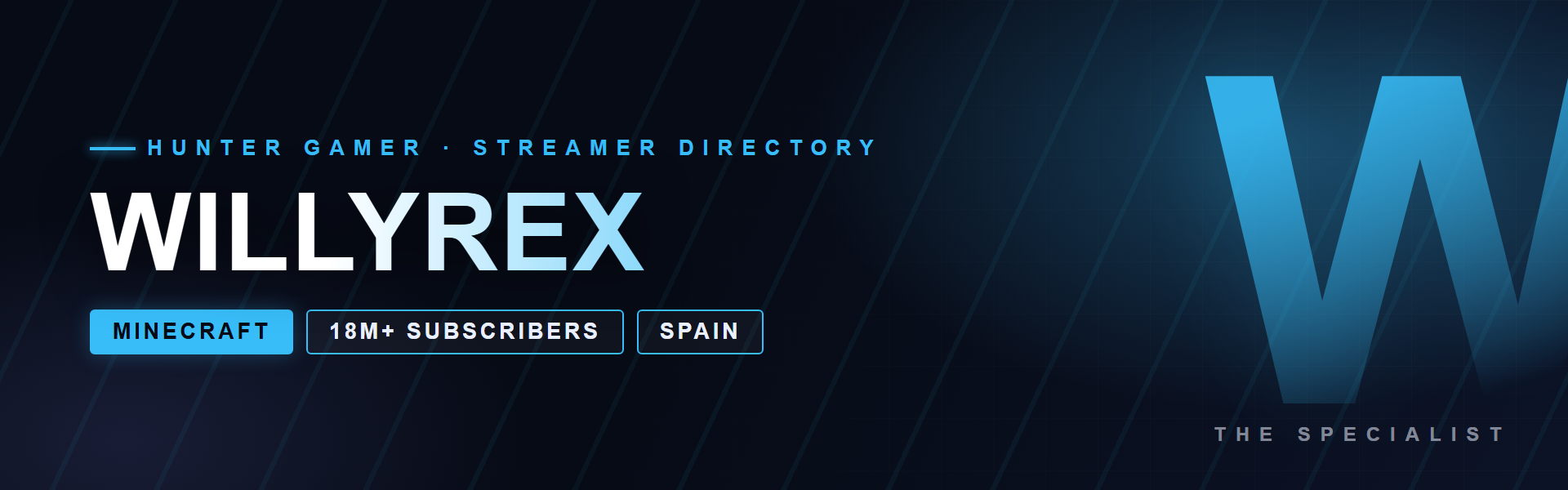 Willyrex 14 Willyrex - Minecraft creator from Spain