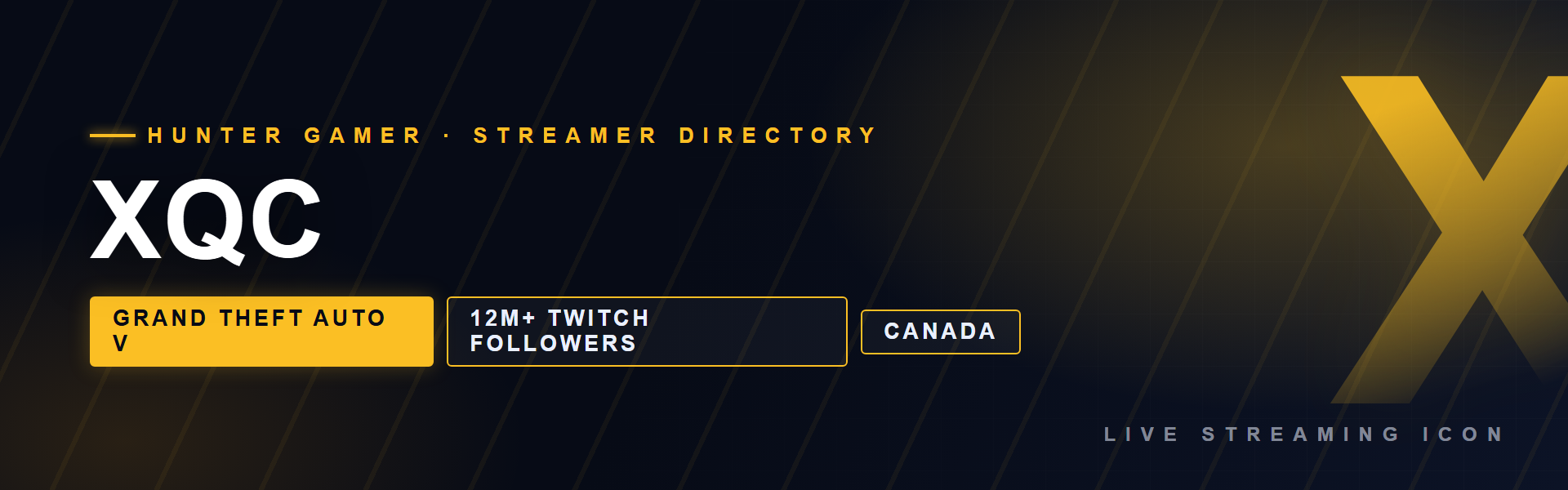 xQc - Grand Theft Auto V creator from Canada