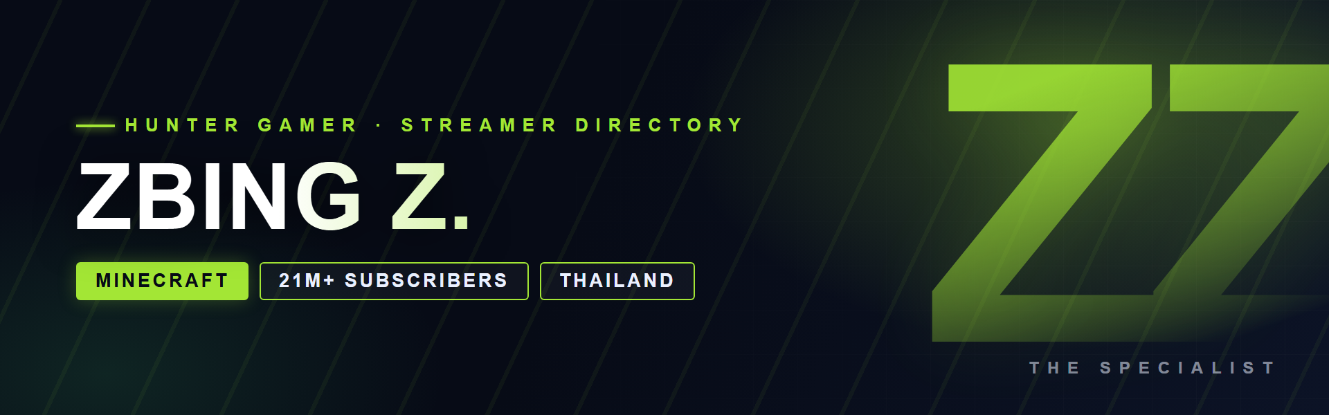 zbing z. - Minecraft creator from Thailand