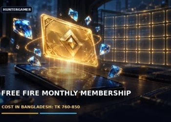 Dark cinematic artwork of a glowing golden membership card and sparkling diamonds floating above a phone, with no text.