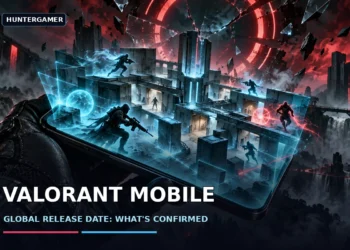 Valorant Mobile release status graphic showing the China launch date and no announced global release date