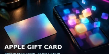 Apple gift card Bangladesh price guide with USD denominations and bKash or Nagad payment options