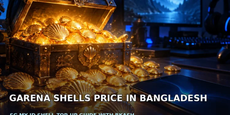 Garena Shells price in Bangladesh comparison for SG/BD packs with MY and ID region labels