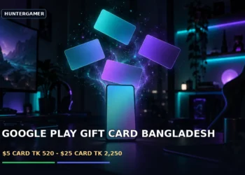 Android phone beside a digital gift code and taka payment receipt
