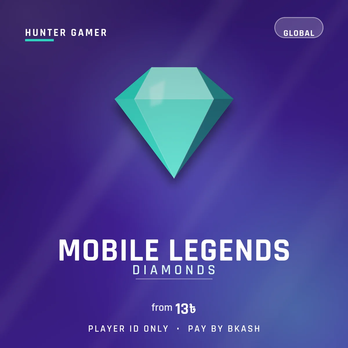hunter gamer mlbb diamonds global